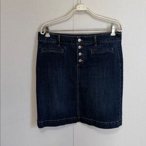 Talbots Dark Blue Jean Skirt
